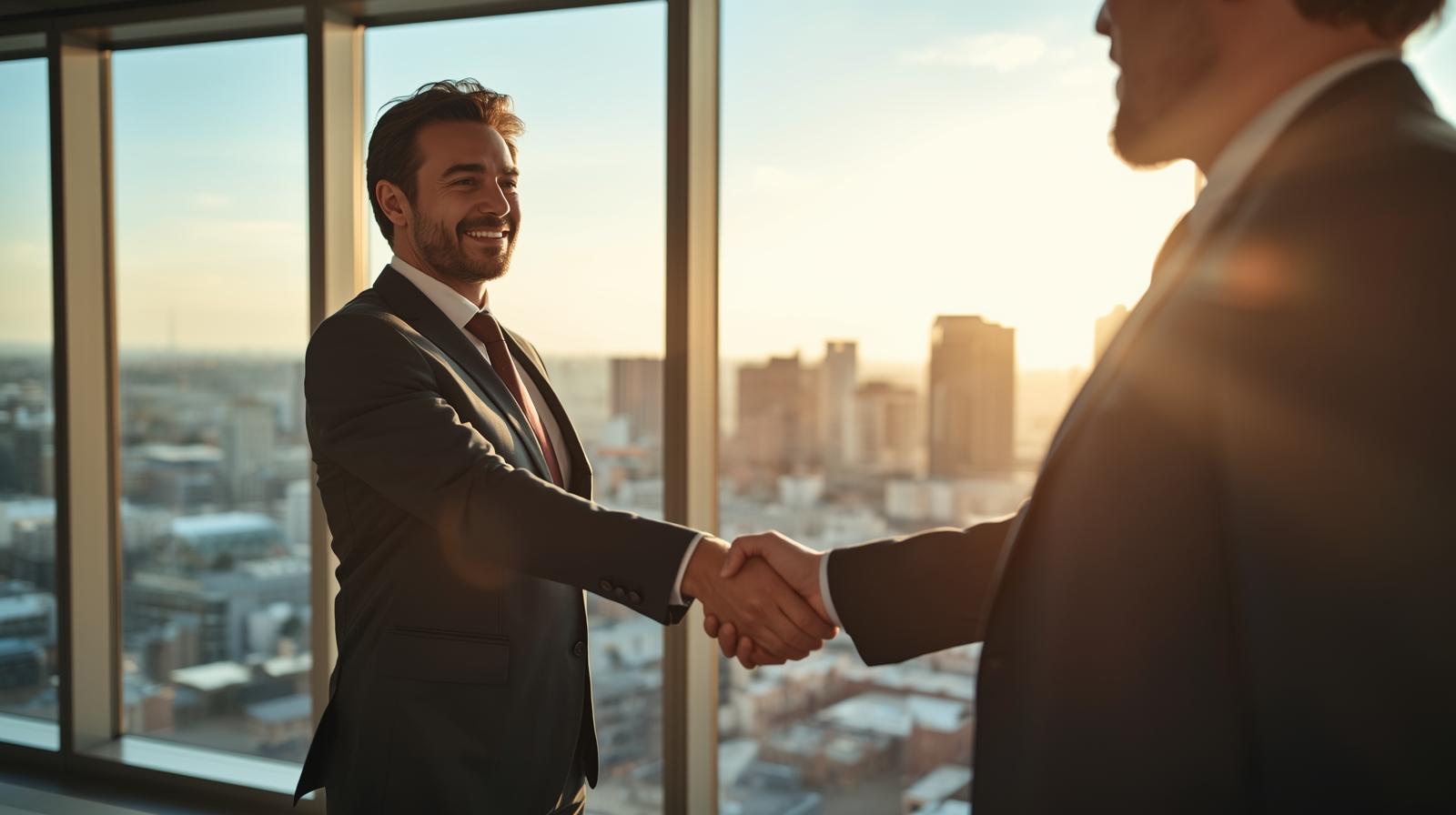 B2B Partnership Handshake